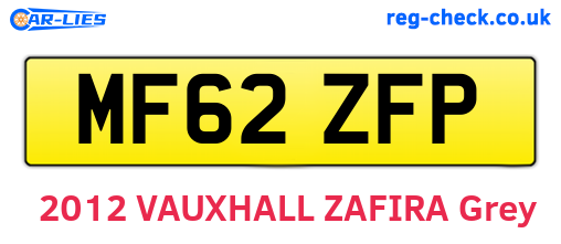 MF62ZFP are the vehicle registration plates.