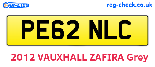PE62NLC are the vehicle registration plates.