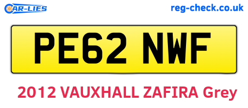 PE62NWF are the vehicle registration plates.