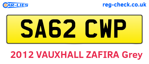 SA62CWP are the vehicle registration plates.