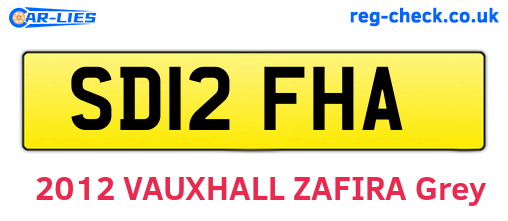 SD12FHA are the vehicle registration plates.