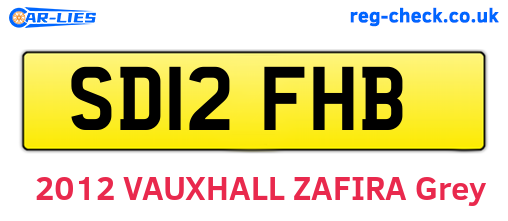 SD12FHB are the vehicle registration plates.
