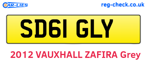 SD61GLY are the vehicle registration plates.