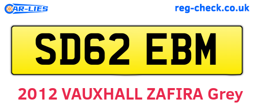SD62EBM are the vehicle registration plates.