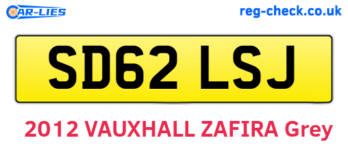 SD62LSJ are the vehicle registration plates.