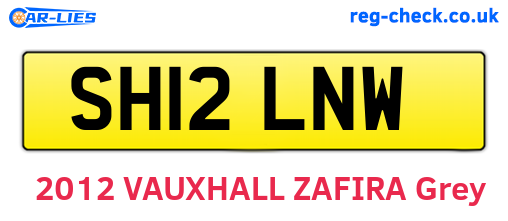 SH12LNW are the vehicle registration plates.