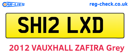SH12LXD are the vehicle registration plates.
