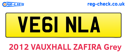 VE61NLA are the vehicle registration plates.