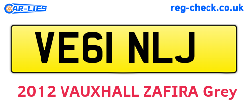 VE61NLJ are the vehicle registration plates.
