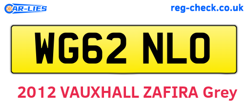 WG62NLO are the vehicle registration plates.