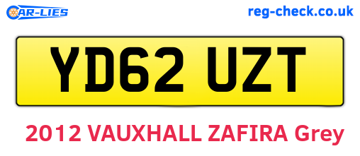 YD62UZT are the vehicle registration plates.