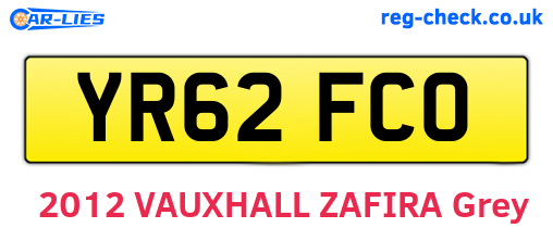 YR62FCO are the vehicle registration plates.