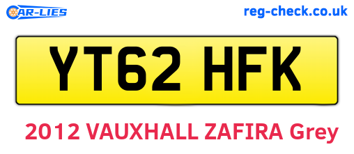 YT62HFK are the vehicle registration plates.