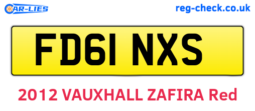 FD61NXS are the vehicle registration plates.