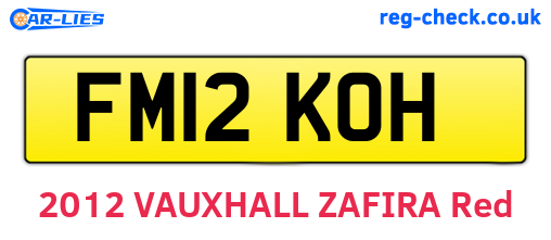 FM12KOH are the vehicle registration plates.