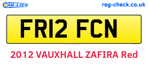 FR12FCN are the vehicle registration plates.