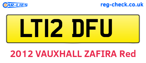 LT12DFU are the vehicle registration plates.