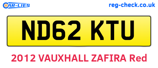 ND62KTU are the vehicle registration plates.
