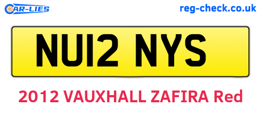 NU12NYS are the vehicle registration plates.