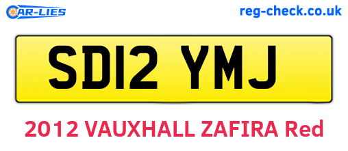 SD12YMJ are the vehicle registration plates.