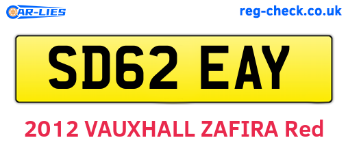SD62EAY are the vehicle registration plates.