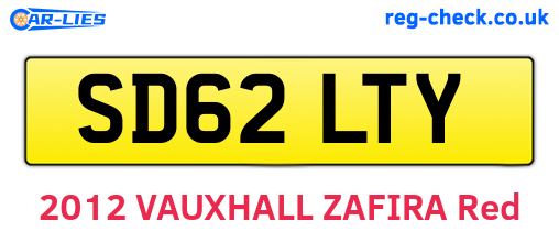 SD62LTY are the vehicle registration plates.