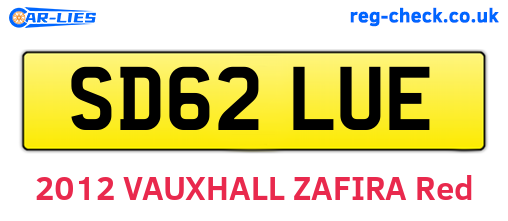 SD62LUE are the vehicle registration plates.