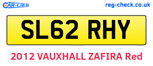 SL62RHY are the vehicle registration plates.