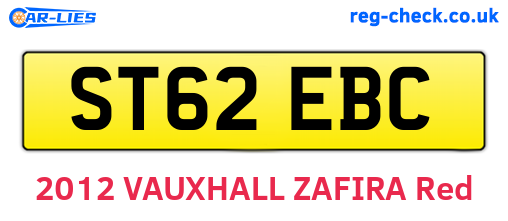 ST62EBC are the vehicle registration plates.