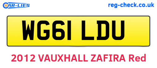 WG61LDU are the vehicle registration plates.