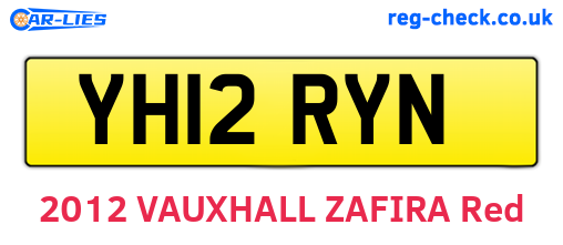 YH12RYN are the vehicle registration plates.