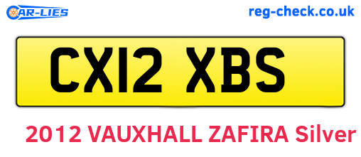 CX12XBS are the vehicle registration plates.