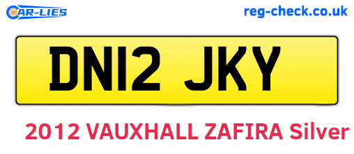 DN12JKY are the vehicle registration plates.