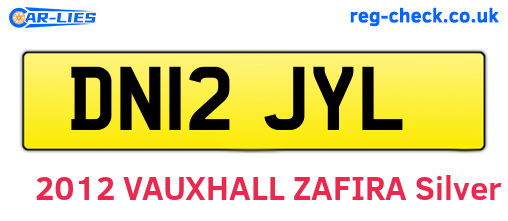 DN12JYL are the vehicle registration plates.