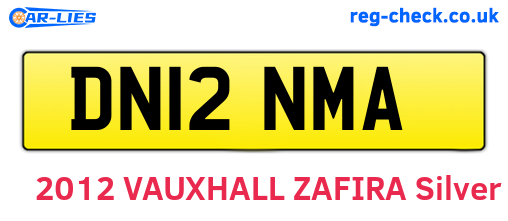 DN12NMA are the vehicle registration plates.
