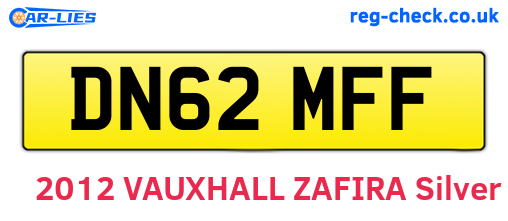 DN62MFF are the vehicle registration plates.