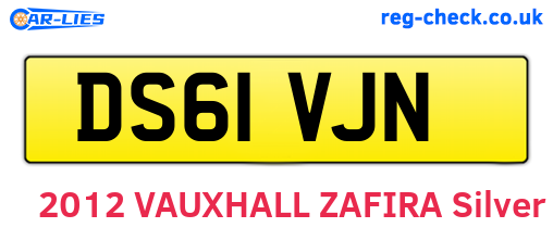 DS61VJN are the vehicle registration plates.