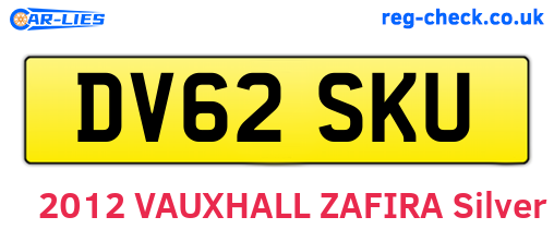 DV62SKU are the vehicle registration plates.