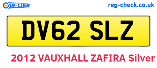 DV62SLZ are the vehicle registration plates.