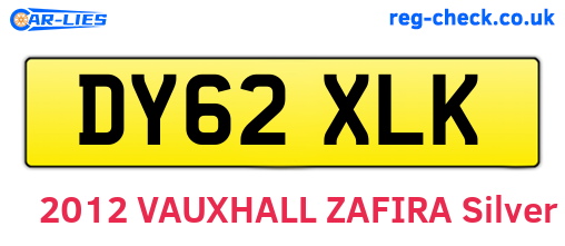 DY62XLK are the vehicle registration plates.