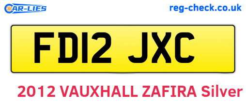 FD12JXC are the vehicle registration plates.