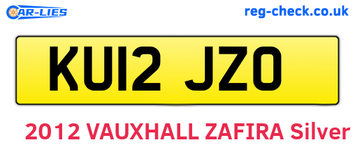 KU12JZO are the vehicle registration plates.