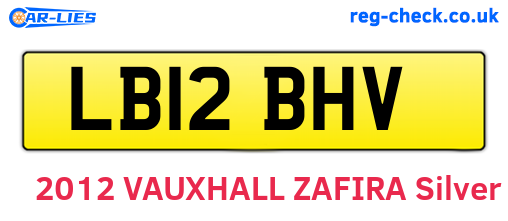 LB12BHV are the vehicle registration plates.
