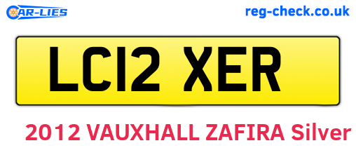 LC12XER are the vehicle registration plates.