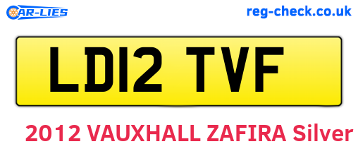 LD12TVF are the vehicle registration plates.