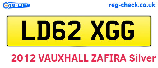 LD62XGG are the vehicle registration plates.