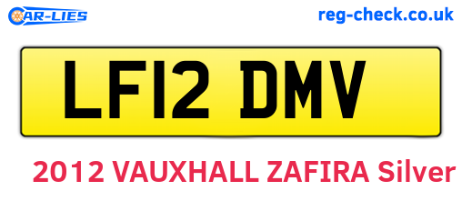 LF12DMV are the vehicle registration plates.
