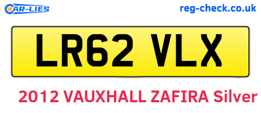LR62VLX are the vehicle registration plates.