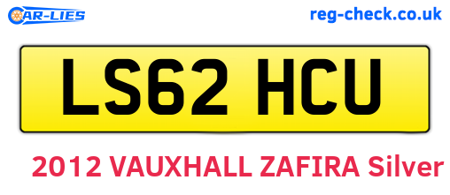 LS62HCU are the vehicle registration plates.
