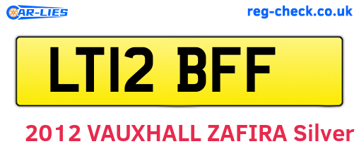 LT12BFF are the vehicle registration plates.